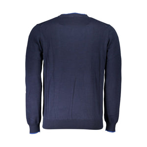 North Sails Blue Organic Cotton Men Sweater