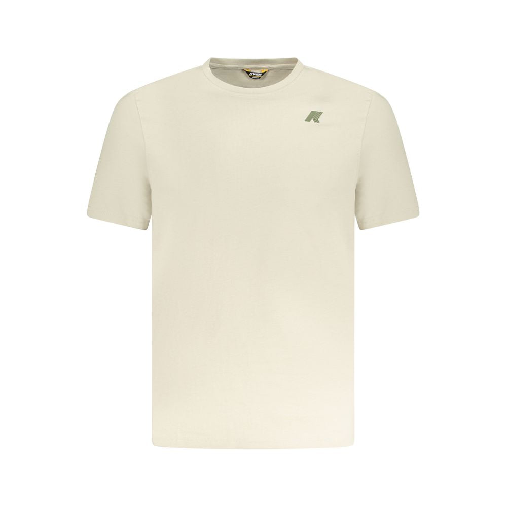K-WAY Beige Cotton Men T-Shirt