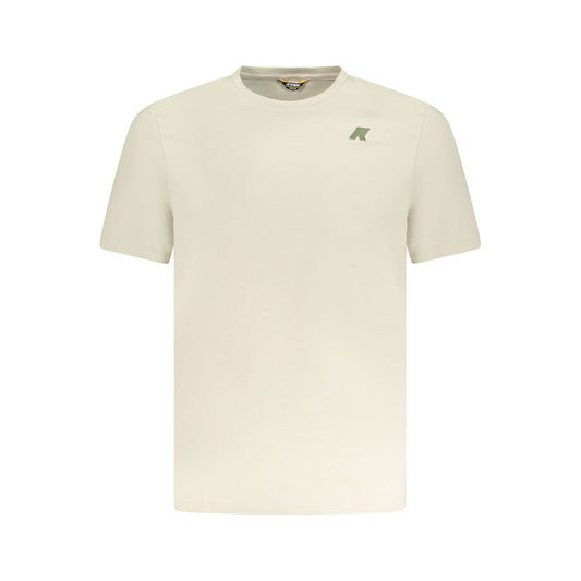 K-WAY Beige Cotton Men T-Shirt
