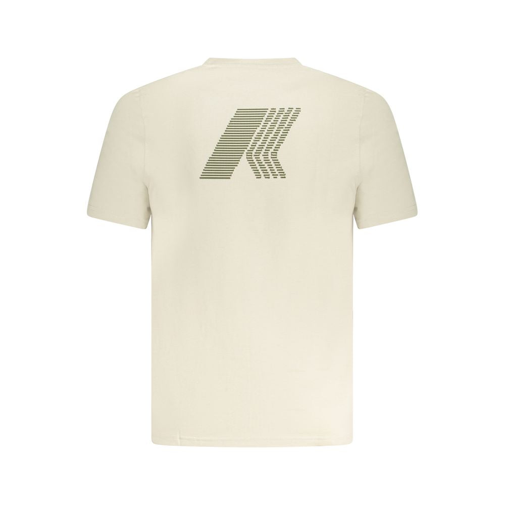 K-WAY Beige Cotton Men T-Shirt
