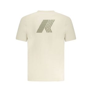K-WAY Beige Cotton Men T-Shirt