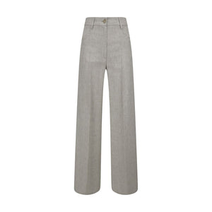 Forte_Forte Gray Viscose Casual Pants