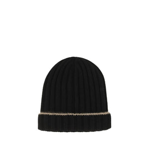 Brunello Cucinelli Black Cashmere Beanie