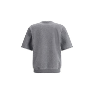 Brunello Cucinelli Gray Cotton Sweatshirt