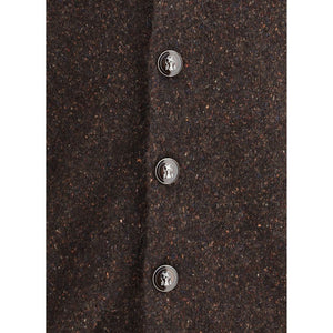 Brunello Cucinelli Brown Alpaca Vicugna Pacos Cardigan