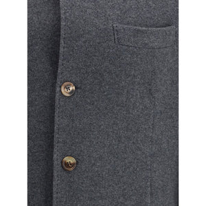 Brunello Cucinelli Gray Cashmere Coat
