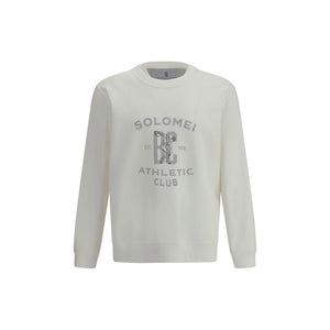 Brunello Cucinelli White Cotton Sweatshirt