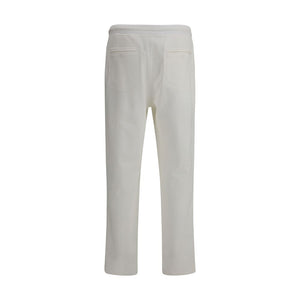 Brunello Cucinelli White Cotton Joggers (Workout Pants)