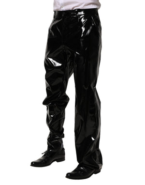 Dolce & Gabbana Black Nylon Straight Men Pants
