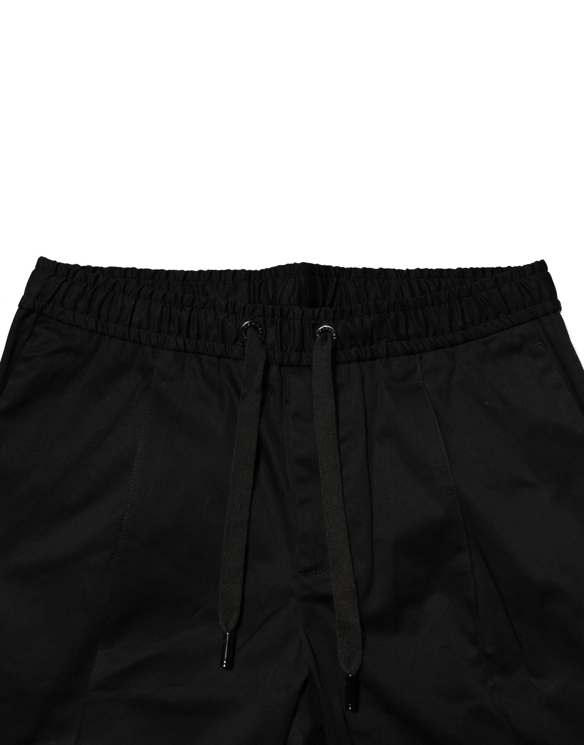 Dolce & Gabbana Black Cotton Mid Waist Jogger Pants