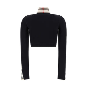 Burberry Black Elastane Sweatshirt