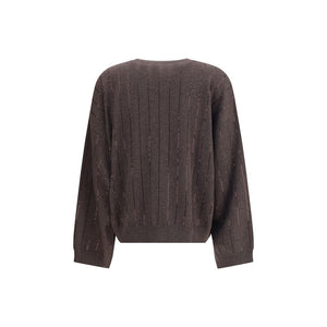 Brunello Cucinelli Brown Cashmere Cashmere Sweater