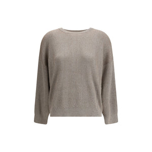 Brunello Cucinelli Beige Cotton Sweatshirt