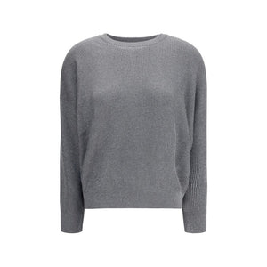 Brunello Cucinelli Gray Cotton Sweatshirt
