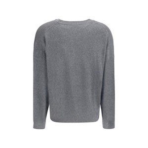 Brunello Cucinelli Gray Cotton Sweatshirt