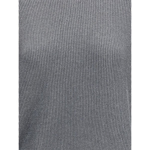 Brunello Cucinelli Gray Cotton Sweatshirt