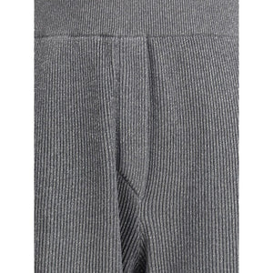 Brunello Cucinelli Gray Cotton Casual Pants
