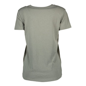 Silvian Heach Green Cotton Women T-Shirt
