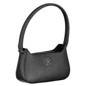 Tommy Hilfiger Black Polyurethane Women Handbag