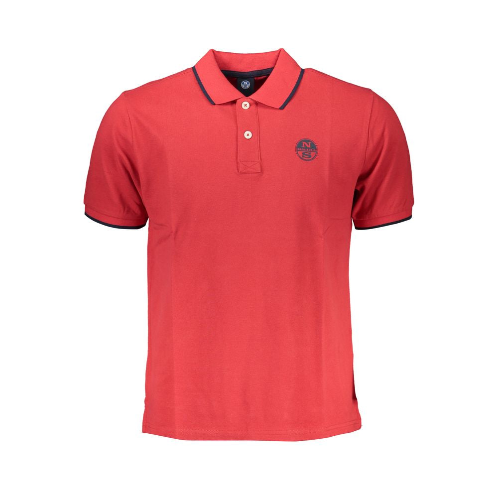 North Sails Red Cotton Men's Polo