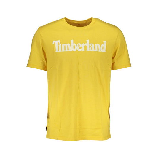 Timberland Yellow Organic Cotton Men T-Shirt