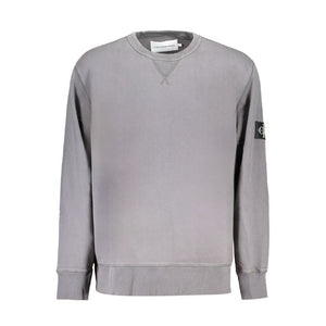 Calvin Klein Gray Cotton Men Sweater