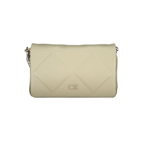 Calvin Klein Beige Polyurethane Women Shoulder Bag