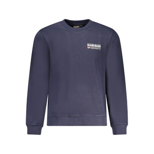 Napapijri Blue Cotton Men Sweater