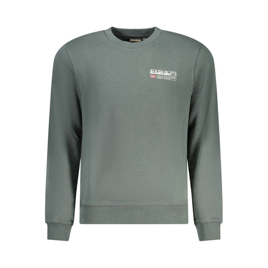 Napapijri Verde Cotton Men Sweatshirt