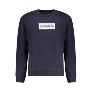Napapijri Blue Cotton Men Sweater