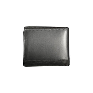 Tommy Hilfiger Black Leather Men Wallet
