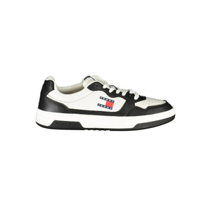 Tommy Hilfiger Black Leather Men Sneaker