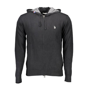 U.S. POLO ASSN. Black Cotton Mens Cardigan