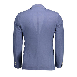 Gant Blue Cotton Men Jacket