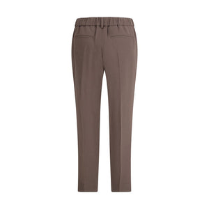 Brunello Cucinelli Gray Acetate Casual Pants