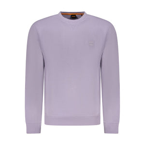 Hugo Boss Purple Cotton Men Sweater