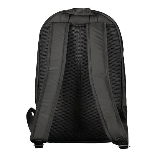 Tommy Hilfiger Black Polyester Men Backpack