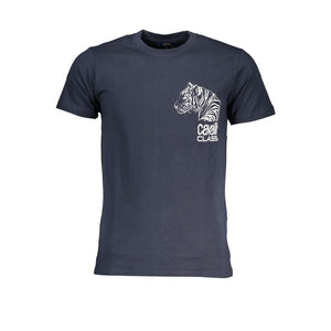 Cavalli Class Blue Cotton Men's T-Shirt