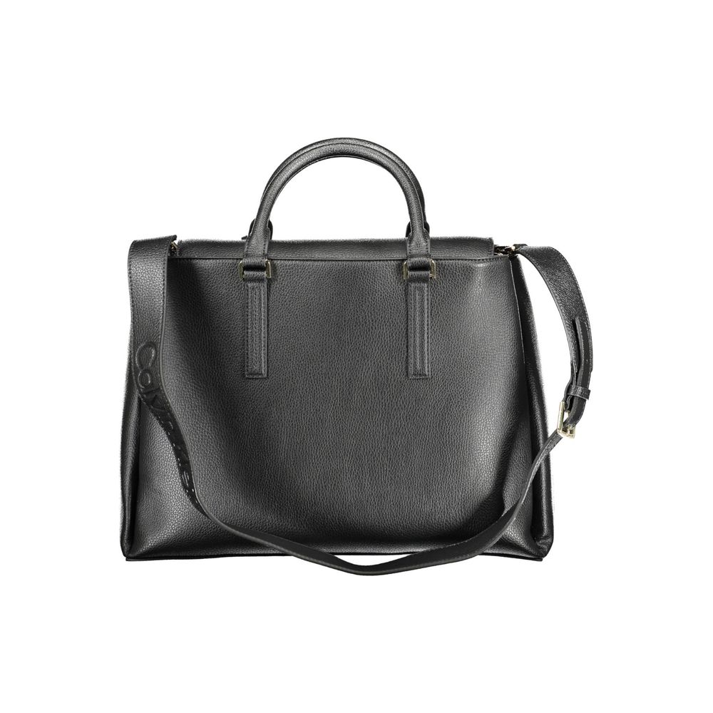 Calvin Klein Black Recycled Polyester Women Handbag