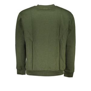 Cavalli Class Green Cotton Men Sweater