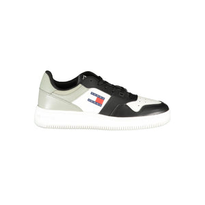 Tommy Hilfiger Black Leather Men Sneaker
