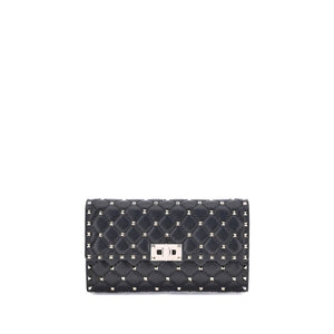 Valentino Garavani Black Lamb Ovis Aries Aries Shoulder Bag