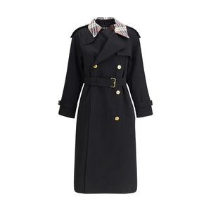 Burberry Black Cotton Coat