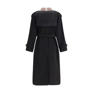 Burberry Black Cotton Coat