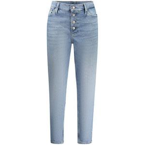 Calvin Klein Blue Cotton Women Jean