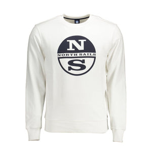 North Sails White Cotton Men Sweater