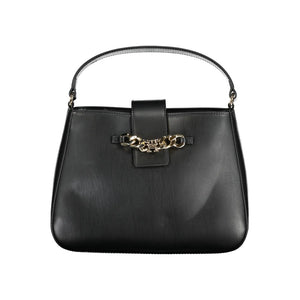 Tommy Hilfiger Black Polyurethane Women Handbag