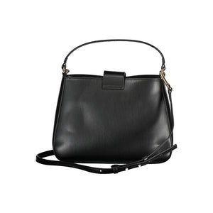 Tommy Hilfiger Black Polyurethane Women Handbag