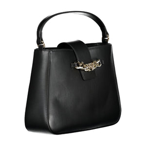 Tommy Hilfiger Black Polyurethane Women Handbag