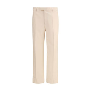 Valentino Cream Fleece Wool Dress Pants